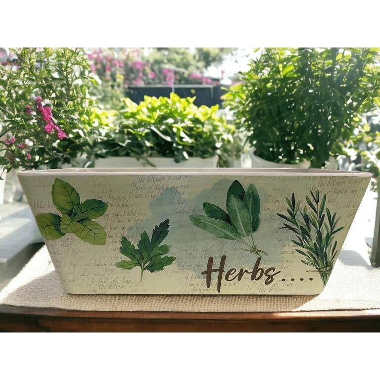 16" Rectangular Indoor/Outdoor Self-Watering Bamboo Planters