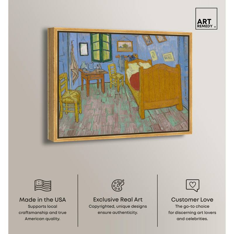 The Bedroom Canvas by Art Remedy