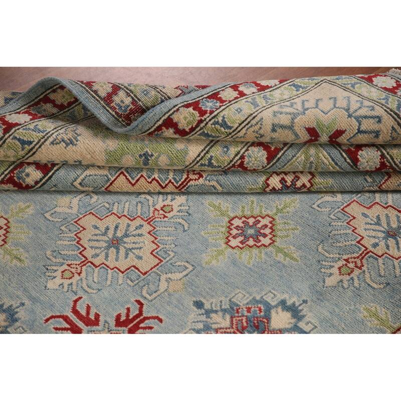 All-Over Kazak Oriental Area Rug Wool Carpet - 9'2" x 11'10"