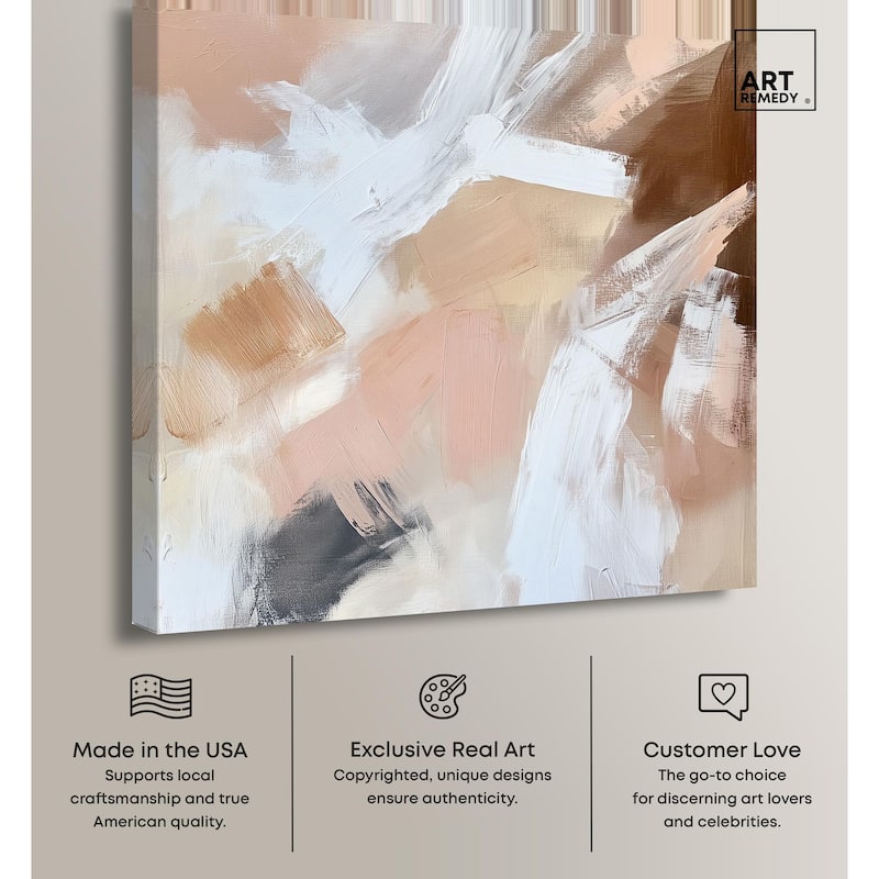 Taupe and Ash I Canvas by Art Remedy, Gallery Wrapped
