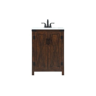 Elegant Lighting VF90224 Grant 24" Free Standing Single Basin Vanity