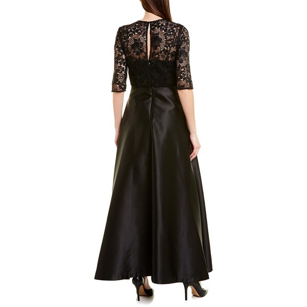 kay unger jumpsuit gown black