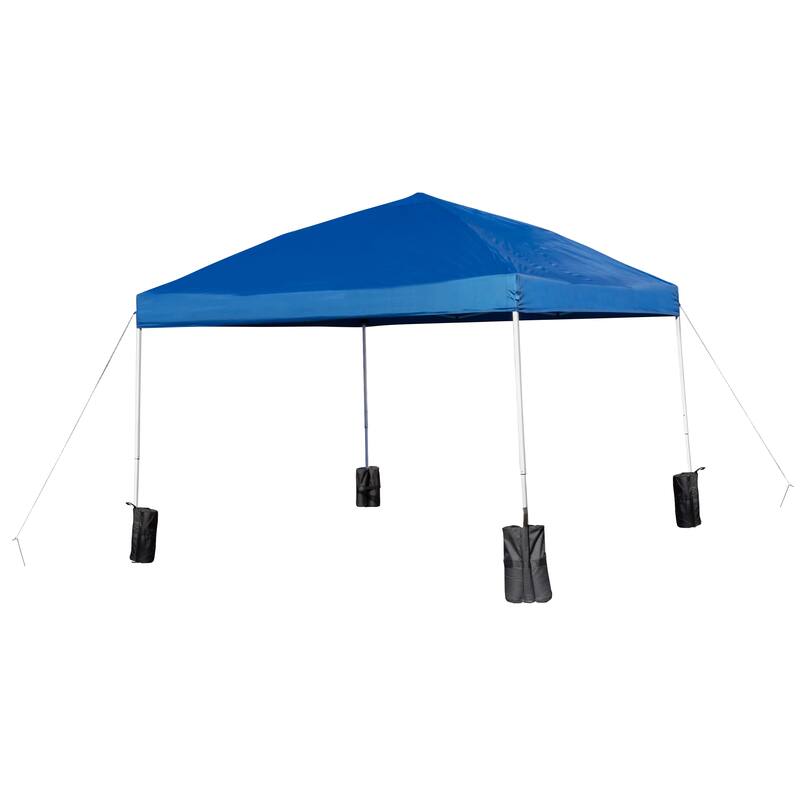 10' x 10' Pop Up Canopy - Wheeled Case - Folding Table with Benches Set