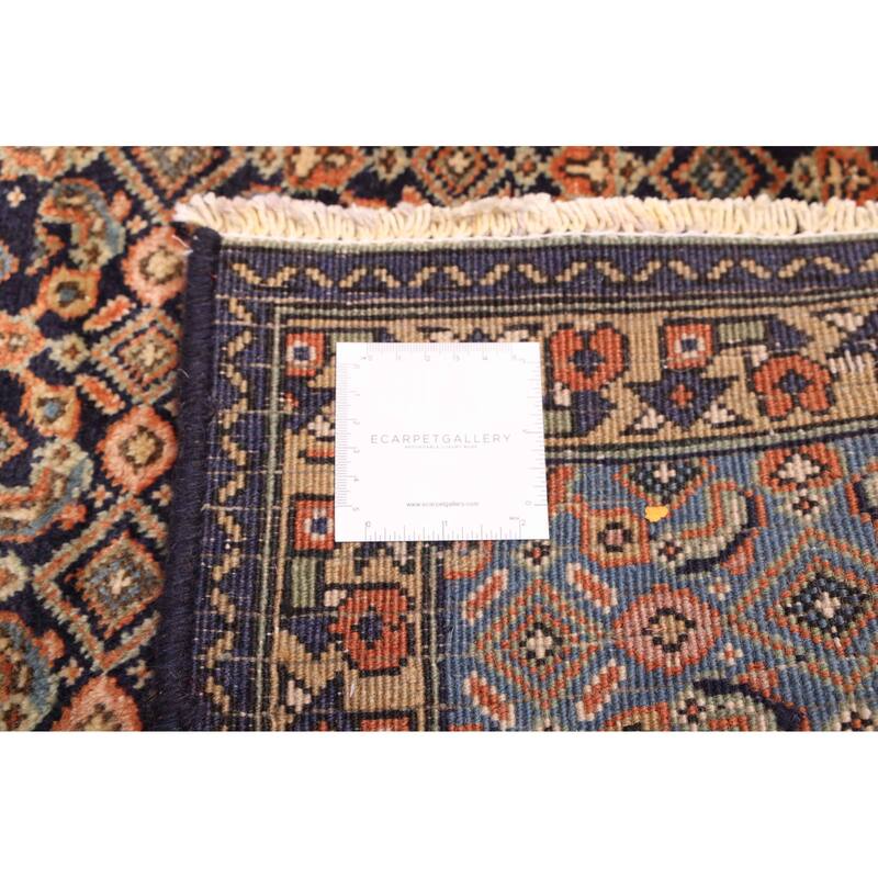 ECARPETGALLERY Hand-knotted Kayseri Vintage Dark Navy Wool Rug - 4'9 x 7'9