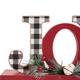 Glitzhome Christmas Wooden Word Table Decor