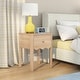 preview thumbnail 4 of 48, Max and Lily Sutton 1 Drawer Nightstand Blonde