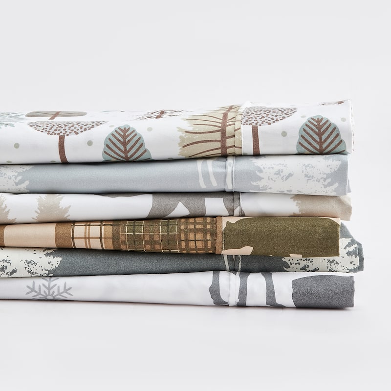 Linery & Co. Ultra-Soft Lodge-Inspired Brushed Microfiber Sheet Set.