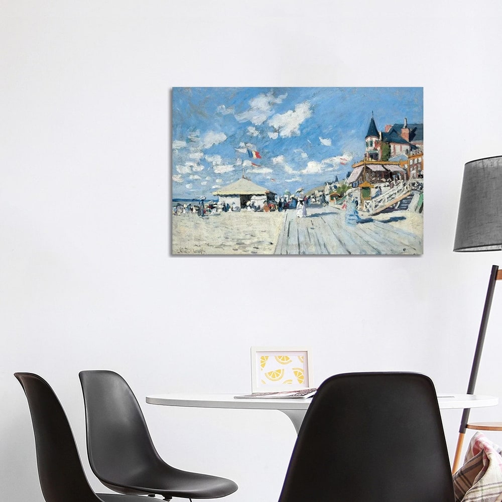 iCanvas "On the Beach at Trouville, 1870 " by Claude Monet Canvas Print