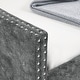 preview thumbnail 3 of 10, Full Size Daybed with Twin Size Trundle Upholstered Tufted Sofa Bed, with Button on Back and Copper Nail on Waved Shape Arms Grey