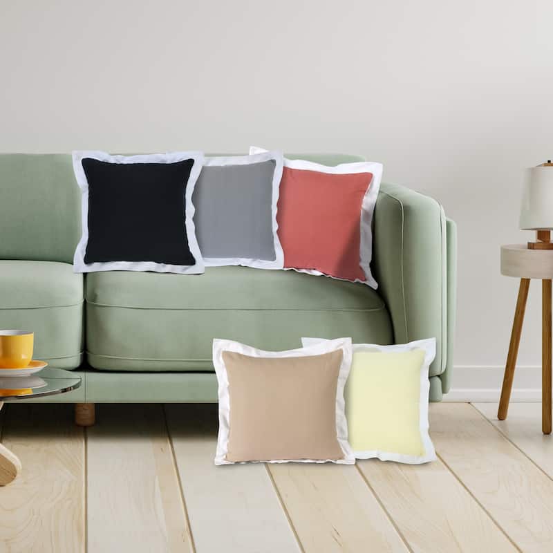 Sevita Bright Bordered Throw Pillow