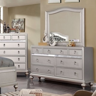 Dzhebel I Contemporary 2-piece 7-Drawer Dresser and Mirror Set by Copper Grove