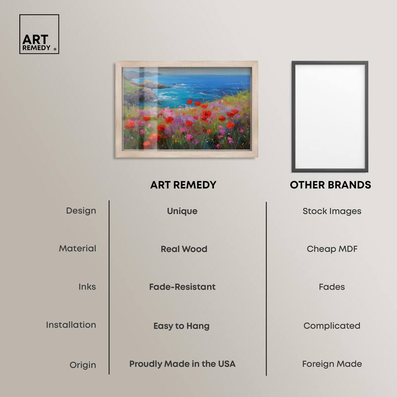 Ocean View Bloom II Shadowbox by Art Remedy