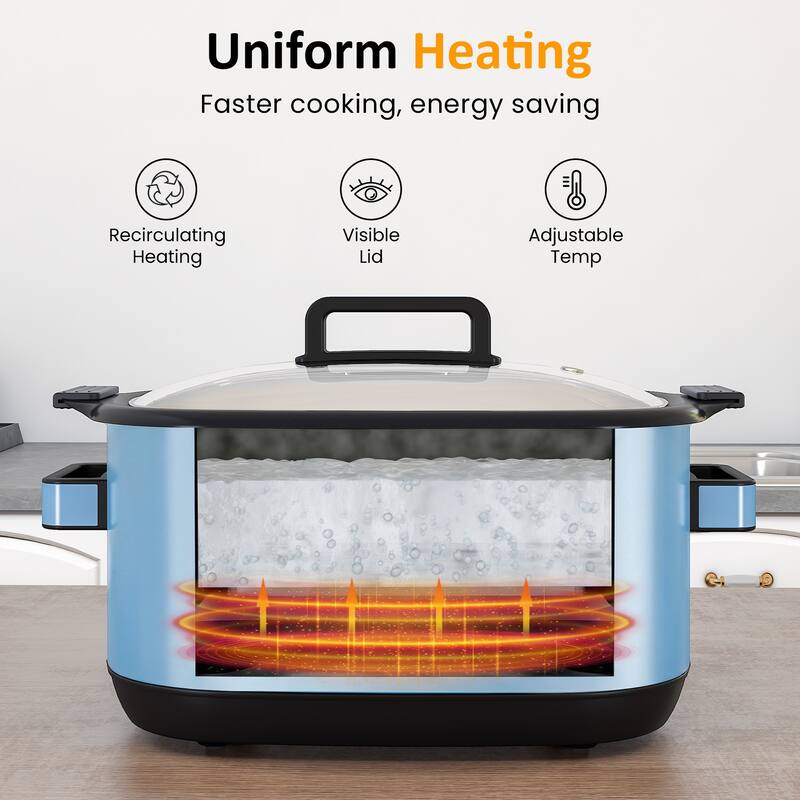 6.5QT 12-in-1 Programmable Multi Slow Cooker