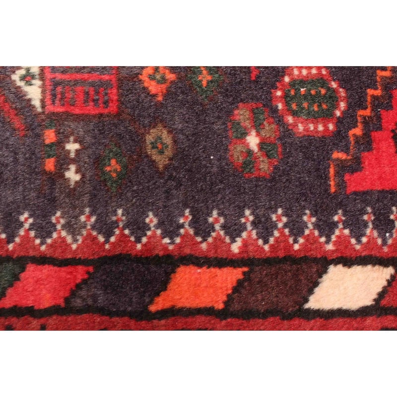 ECARPETGALLERY Hand-knotted Andelz Navy Wool Rug - 4'3 x 6'9