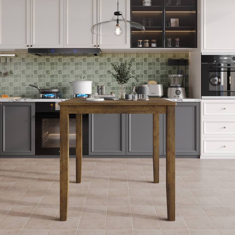 CraftPorch Simple Classy Square Counter Height Dining Table