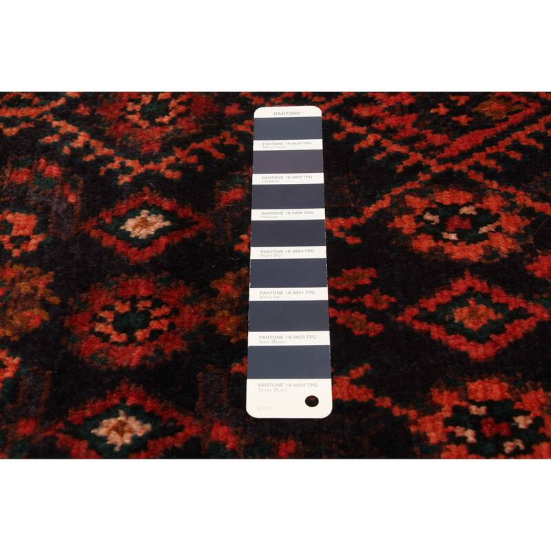 ECARPETGALLERY Hand-knotted Andelz Navy Wool Rug - 3'9 x 11'10