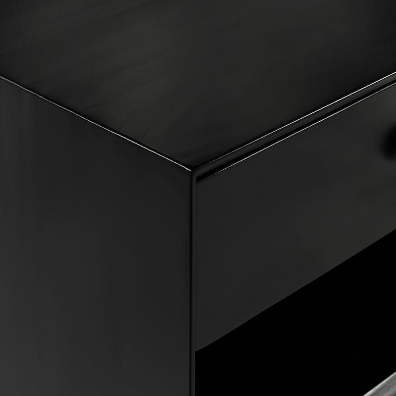 Middlebrook Mid-Century Solid Wood 1-Drawer, 1 Shelf Nightstand