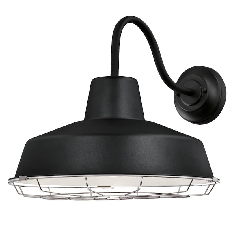 Westinghouse Academy One-Light LED Outdoor Wall Fixture, Cage Shade