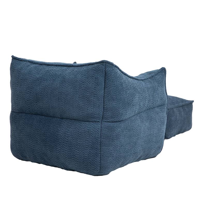 GDFStudio - COOLMORE Boucle Bean Bag Chair with Memory Foam Filling for Ultimate Comfort