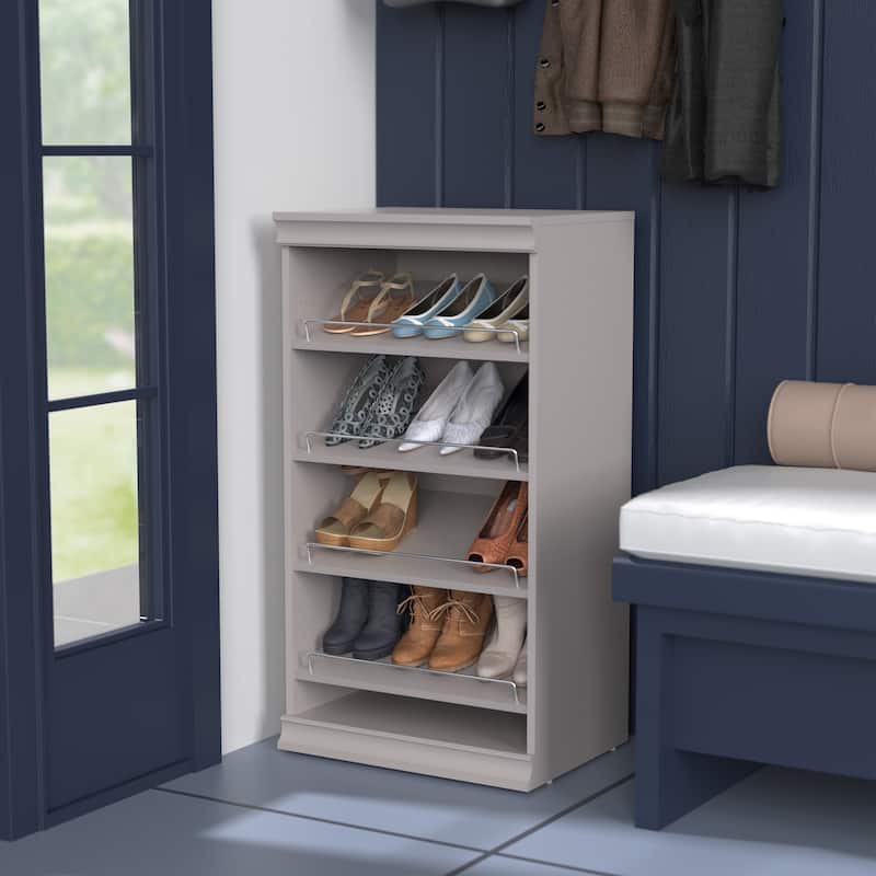 ClosetMaid Modular Storage 12-Pair Shoe Shelf Unit - Smoky Taupe