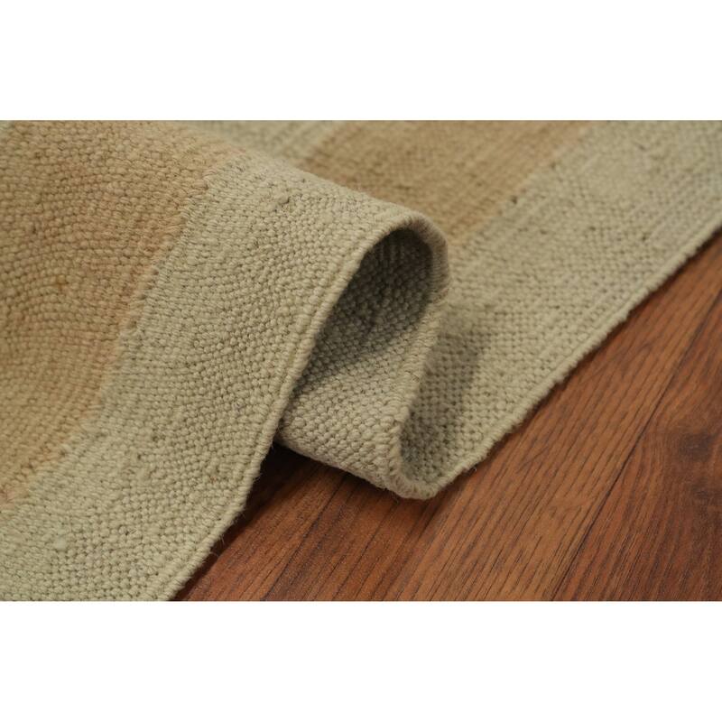 Hand Woven Southwestern Wool Beige Geometric Area Rug - 5' 11'' X 4' 0''