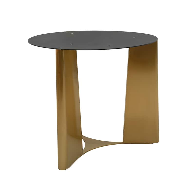 53" Modern Round Dining Table with Marble Top for 4-6, Sintered Stone Kitchen Table with Dining Table with Metal Legs