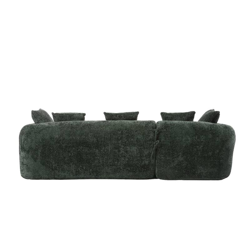 Living Room Oversized Comfy Boucle Sofa