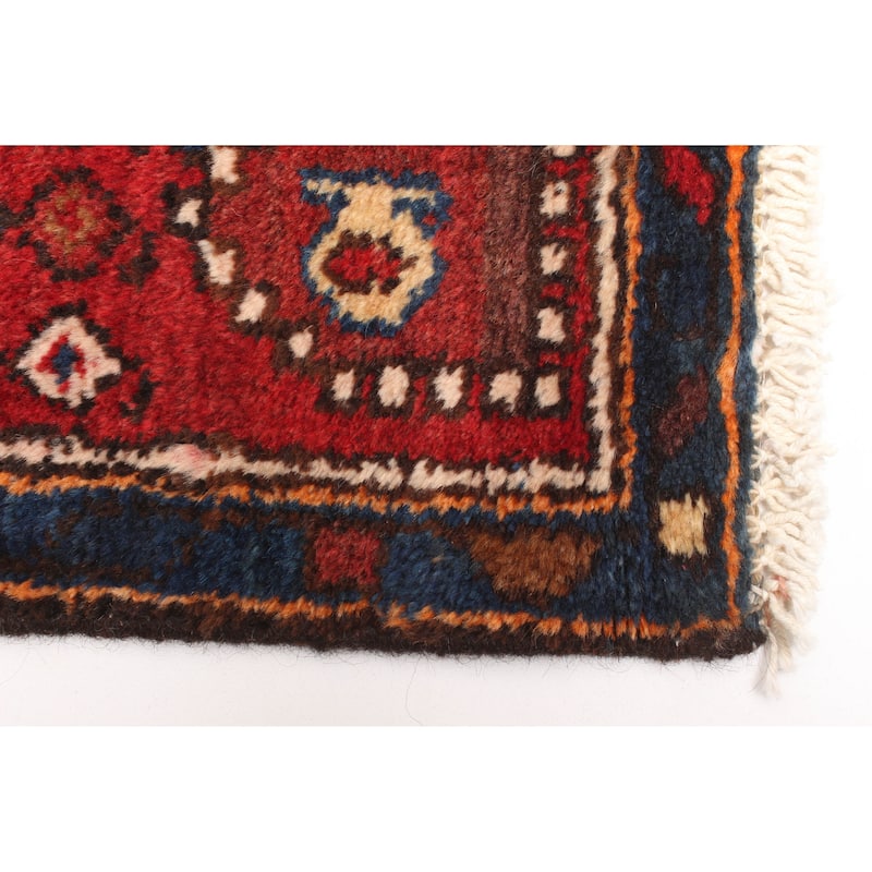 ECARPETGALLERY Hand-knotted Konya Anatolian Red Wool Rug - 3'10 x 7'3