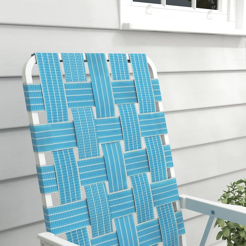 Set of 2 Patio Folding Chairs with Armrests, Outdoor Camping Chairs, Portable Lawn Chairs for Camping, Garden, Pool, Beach
