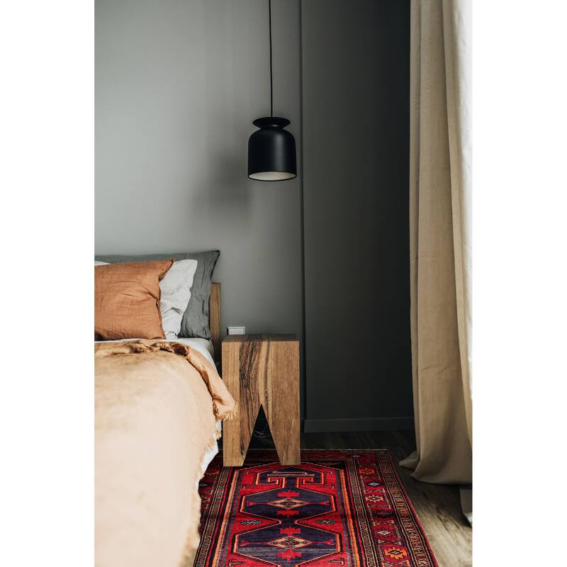 ECARPETGALLERY Hand-knotted Konya Anatolian Red Wool Rug - 4'2 x 6'9