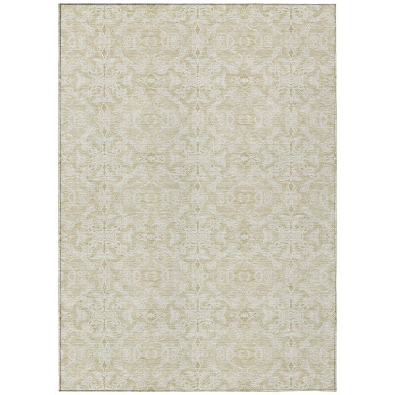 Machine Washable Indoor/ Outdoor Chantille Traditional Medallions Rug