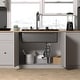 preview thumbnail 40 of 39, Lefton 304 Stainless Steel Waterfall Kitchen Sink Set with Pull-down Faucet KS2206 (Series)