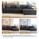 preview thumbnail 12 of 153, 118.4"W Plush Modular Sectional Sofa with Pillows