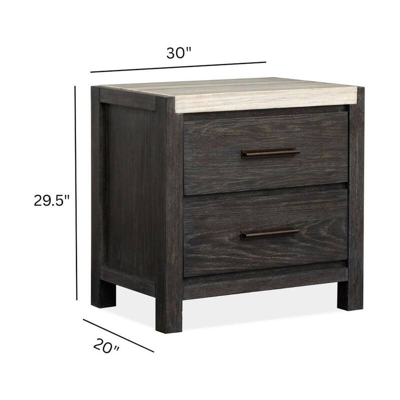Magnussen Home Plum Creek Ravenwood Black Drawer Nightstand