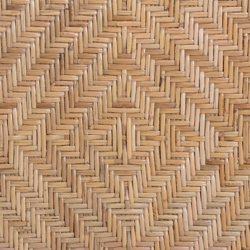 Ayana Mid-Century Modern Two-Tone Black and Natural Brown Rattan Dining Chair