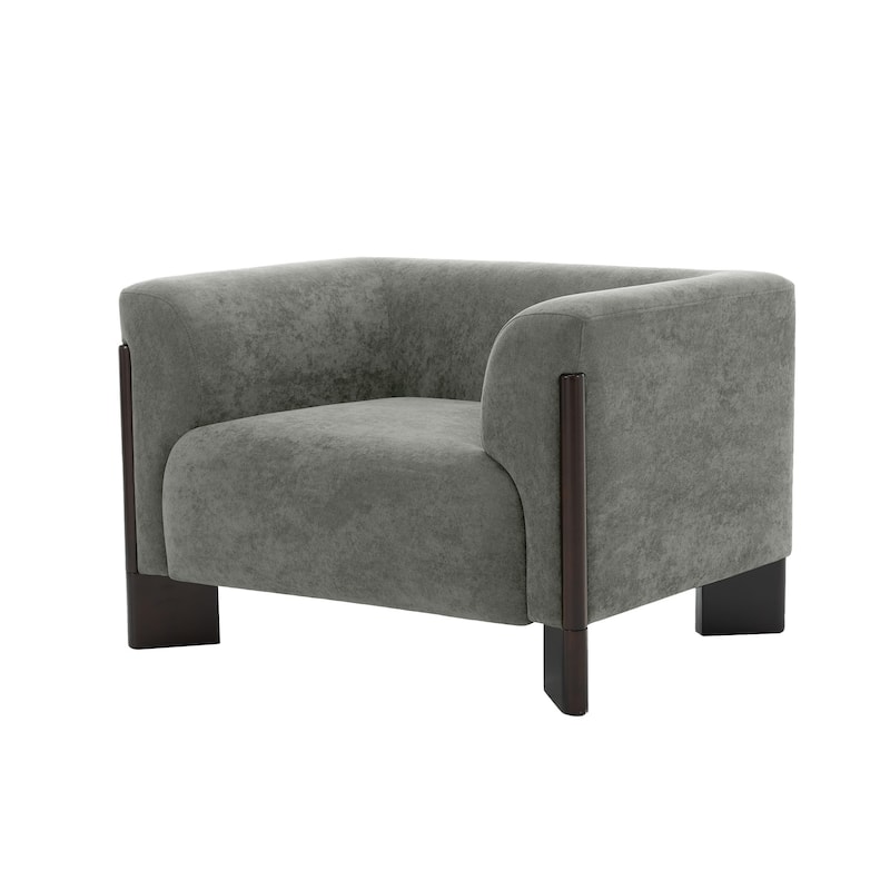 41"W Modern Tuxedo Arms Accent Chair for Living Room