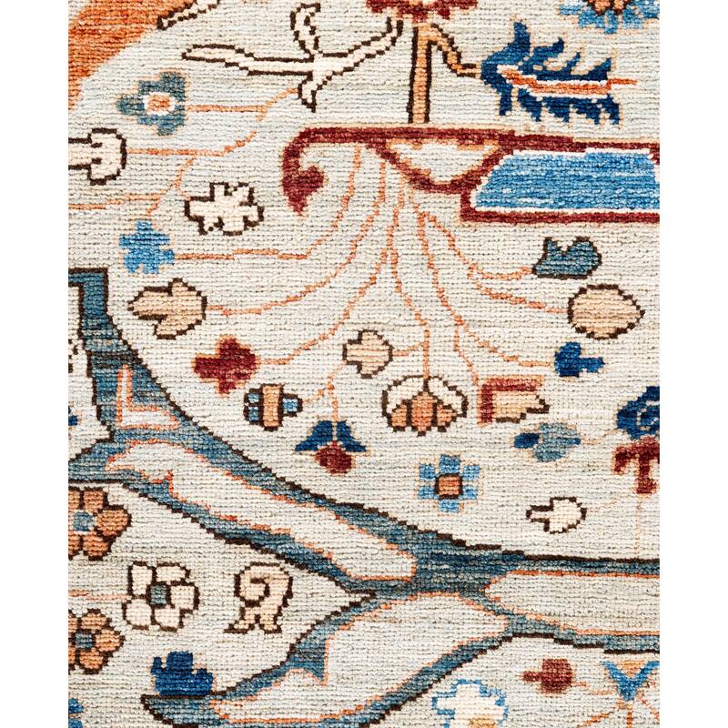 Serapi One-of-a-Kind Hand-Knotted Area Rug - Ivory - 7' 9" x 9' 9"