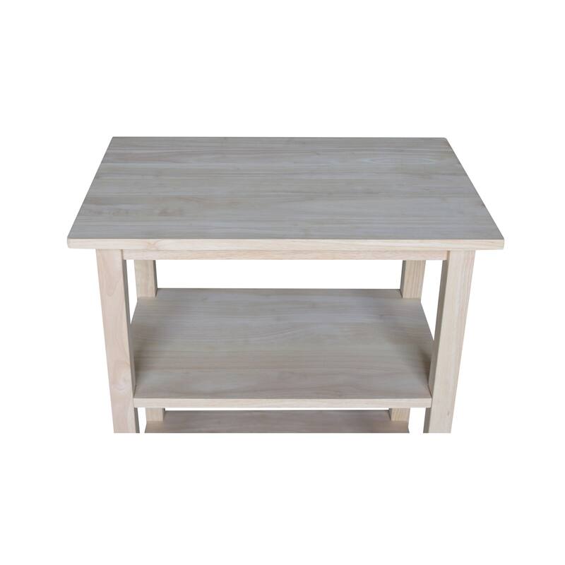 Porch & Den Estelle Solid Wood Microwave Kitchen Cart