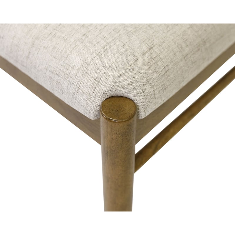 Modern Wood Rectangular Kitchen Dining Table with Eight Chairs, Brown