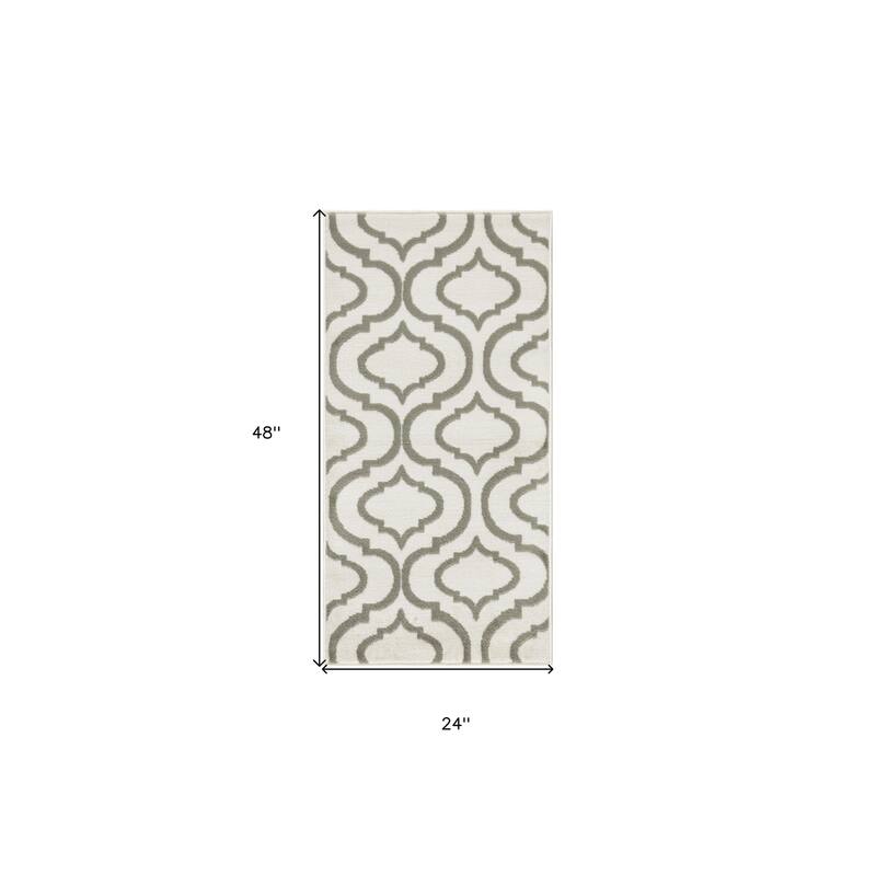 Foxo Power Loomed Stain Resistant Area Rug By HomeRoots - 48' X '24' X '0.5