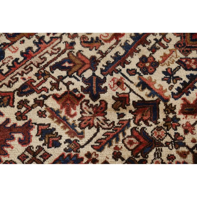 Vegetable Dye Palace Size Heriz Persian Area Rug Handmade Wool Carpet - 10'3" x 18'5"