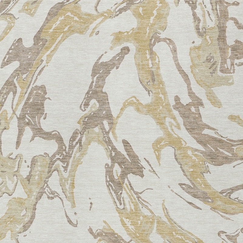 HomeRoots Abstract Transitional Rectangle Outdoor Rug