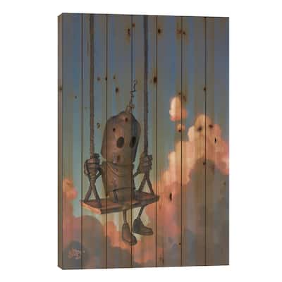 The Meteorologist Print On Wood by Matt Dixon - Multi-Color