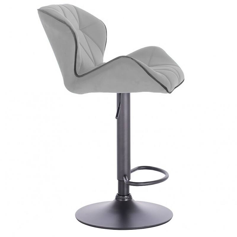 Modern Home Luxe Spyder Contemporary Adjustable Suede Barstool - Modern Comfortable Adjusting Height Counter/Bar Stool