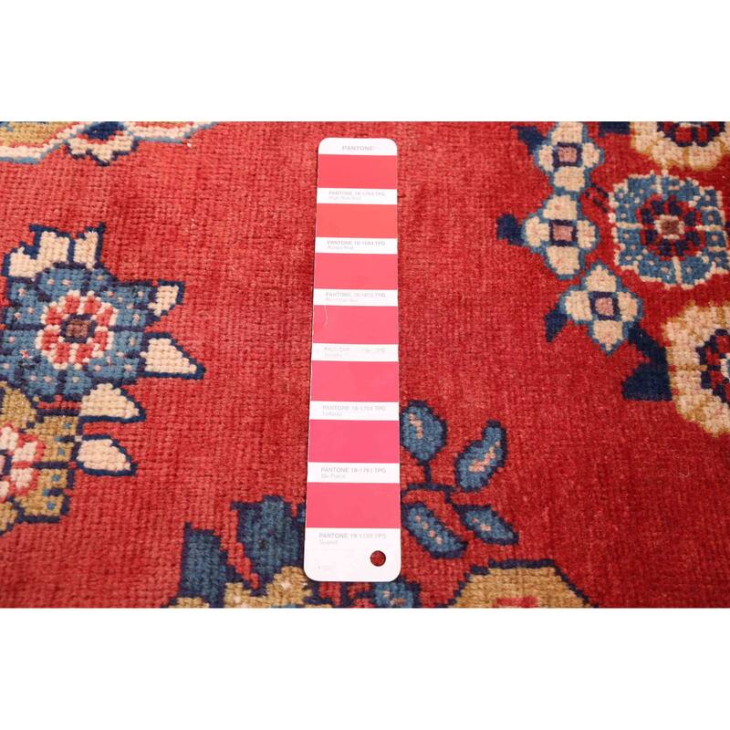 ECARPETGALLERY Hand-knotted Anadol Red Wool Rug - 6'9 x 9'4