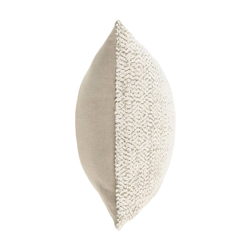 Villa by Classic Home Maris 22" Cotton Linen Blend Throw Pillow