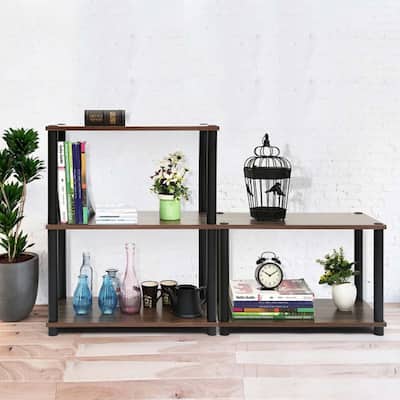 Modern Minimalist Style Bookshelf with Four Storage Spaces