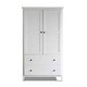 preview thumbnail 18 of 21, Grain Wood Furniture Greenport 2-door Armoire Brushed White