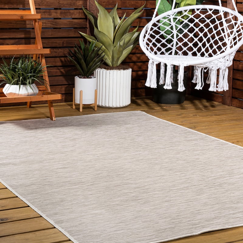 JONATHAN Y Bo Modern Flatweave Solid Area Rug