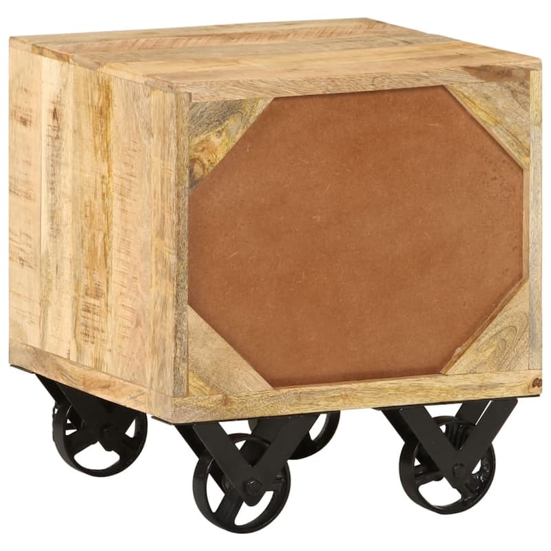 vidaXL Side Table End Table Living Room Coffee Table Solid Wood Reclaimed - 15.7" x 15.7" x 17.7"